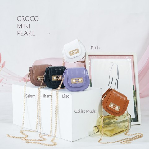 CROCO MINI PEARL TAS PREMIUM TAS SELEMPANG