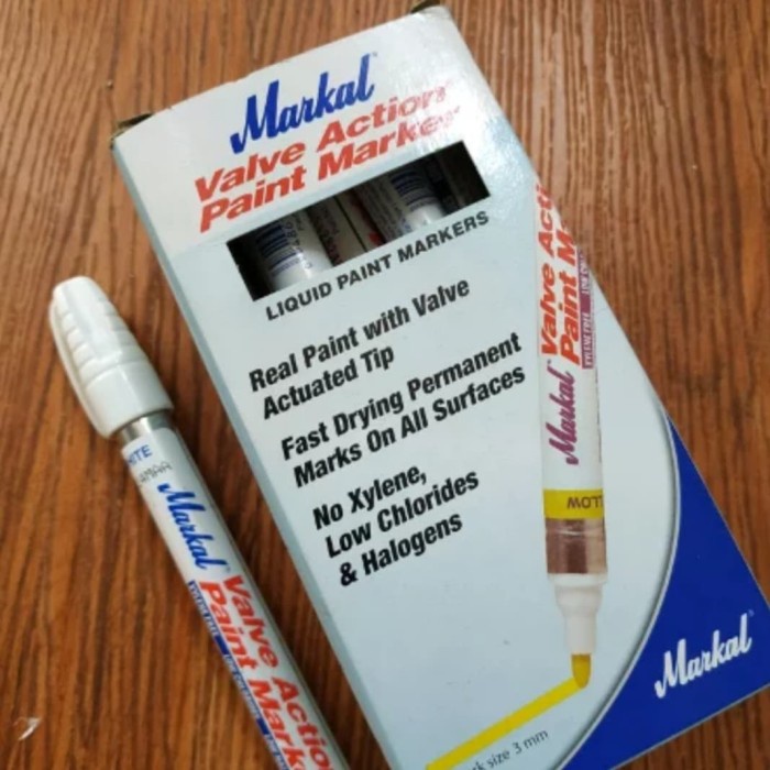 

Markal Valve Action Paint Marker Liquid Paint Markers WHITE USA