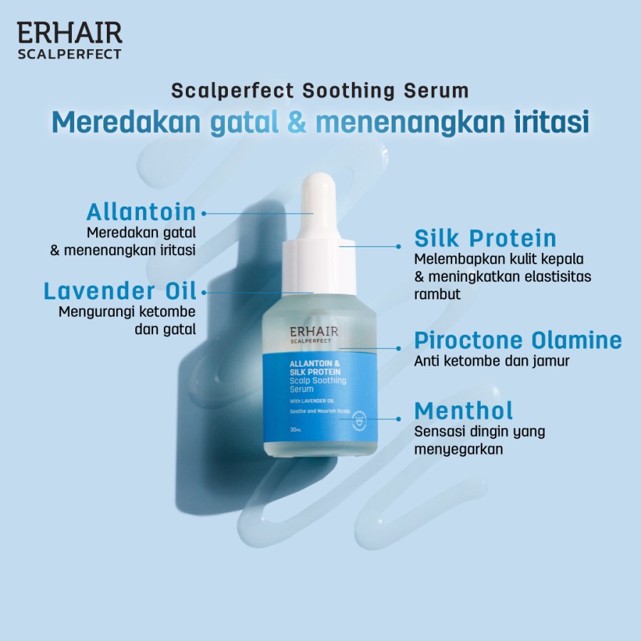 ERHAIR Paket Perawatan Rambut ERHA Scalp Scalperfect Shampoo + Serum + Gel - Anti Ketombe