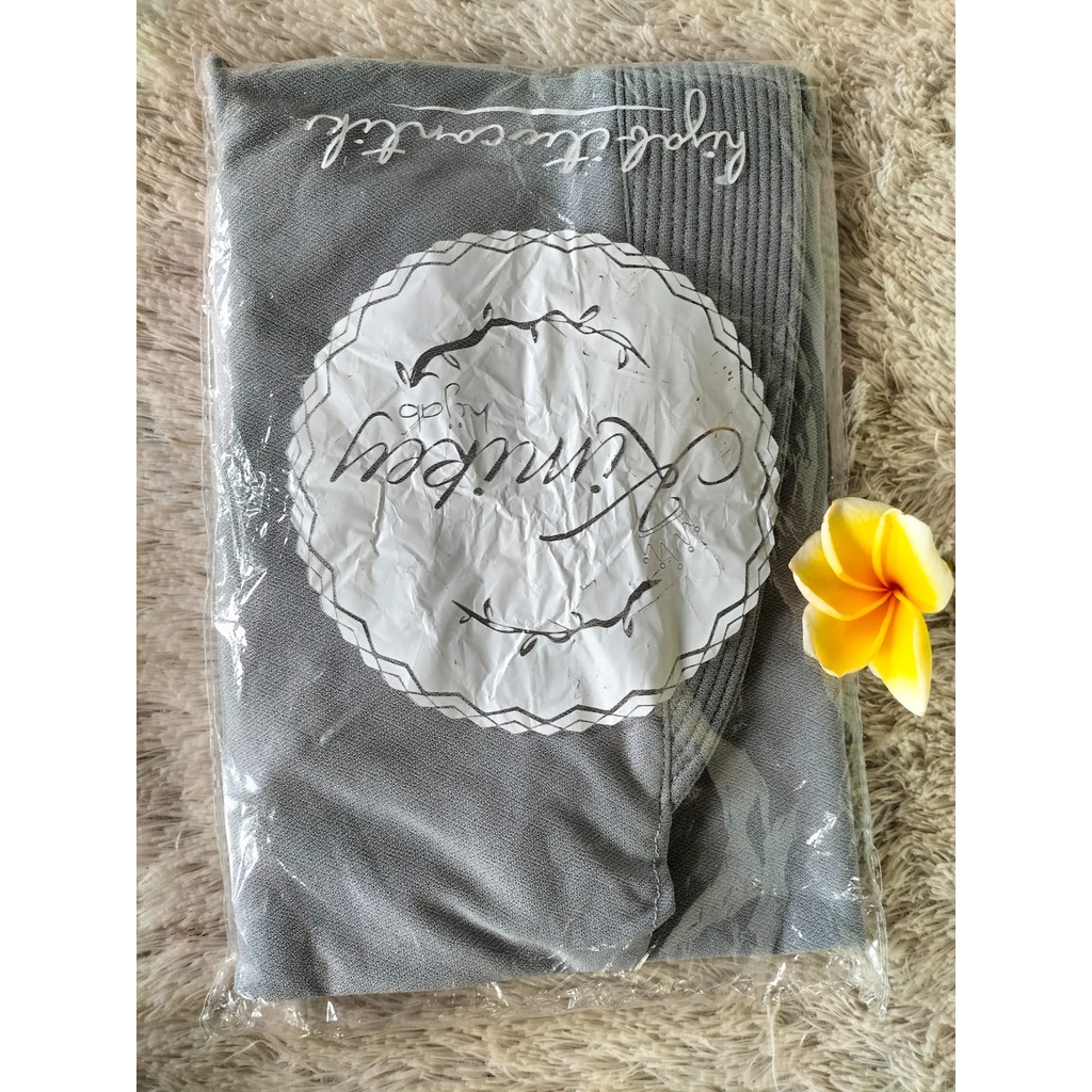 HIJAB INSTANT KIMIKEY SYAR'I  SYAZA JERSEY PREMIUM-Silver