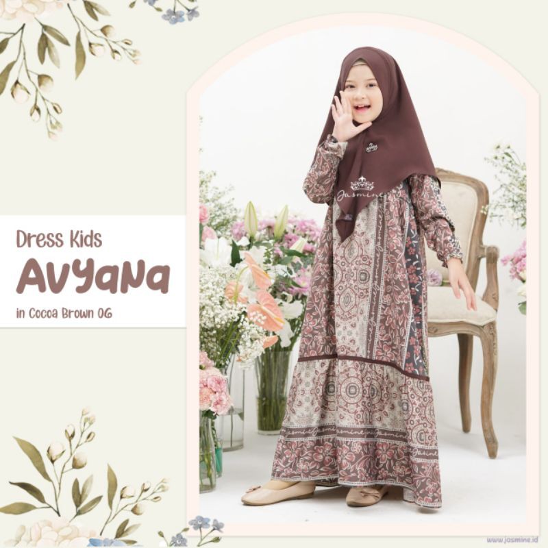 Gamis Anak Avyana kids Jasmine by Lidiahadiwinoto