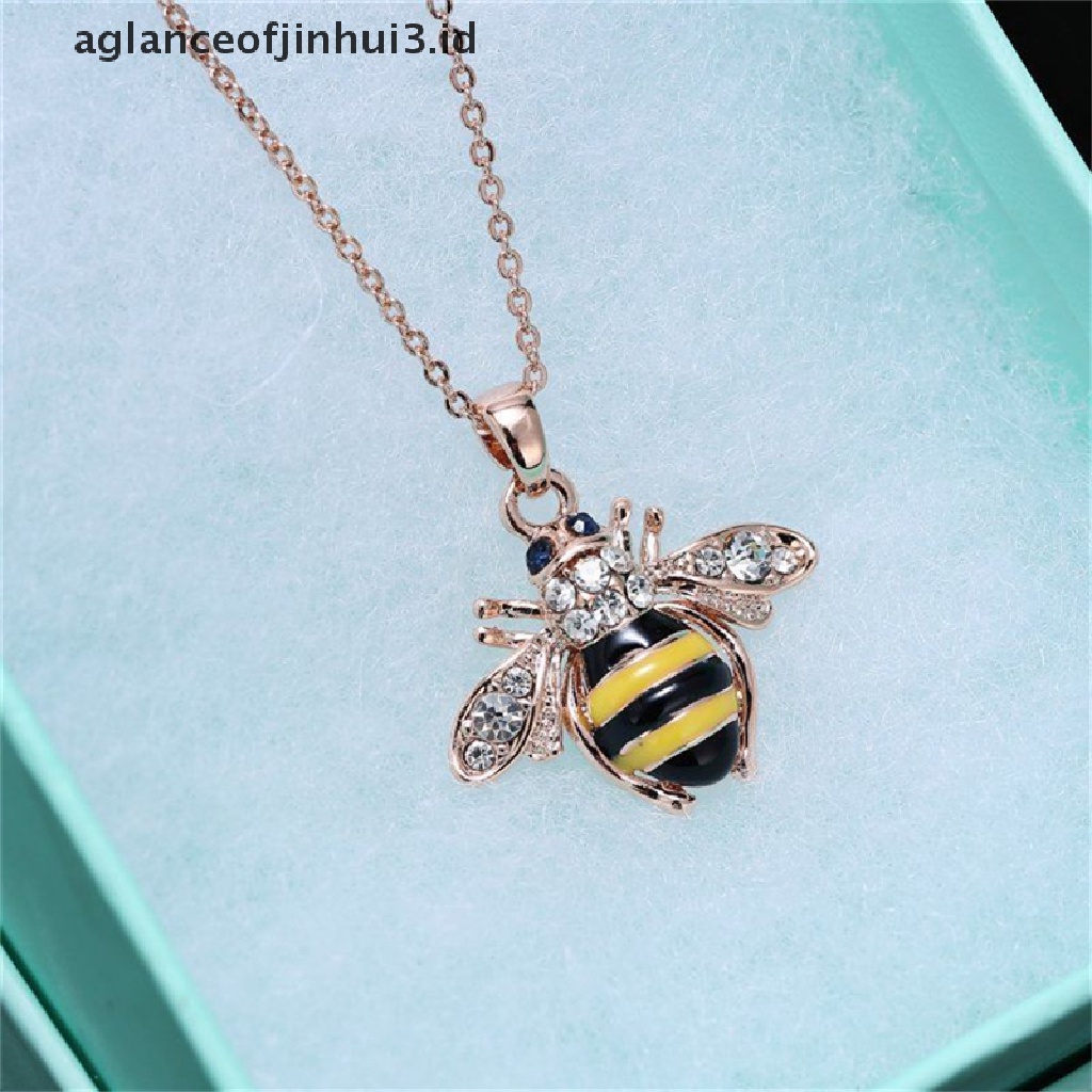 Liontin Kristal Bentuk Lebah Bumblebee