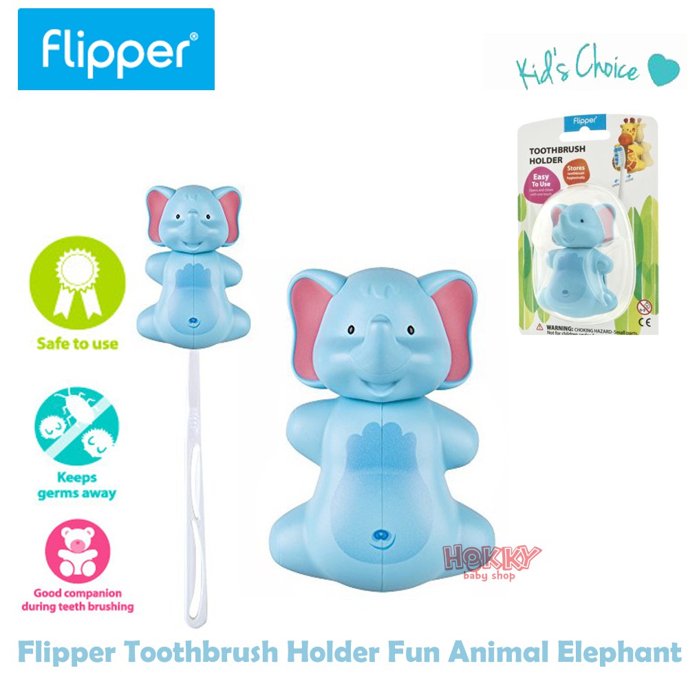 Flipper Tooth Brush Cover Elephant Tempat Sikat Gigi Lucu Bentuk Gajah