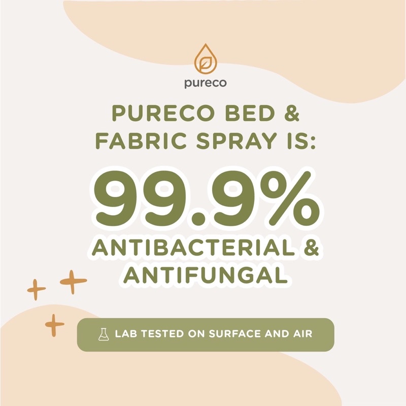 Pureco Bed &amp; Fabric Spray 60 ml &amp; 250 ml Spray Anti tungau Kasur