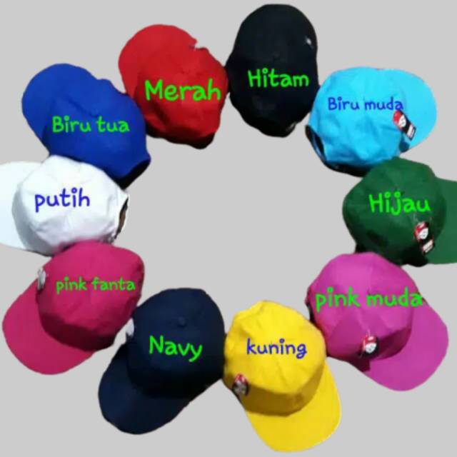 TOPI ANAK DEWASA CUSTOM NAMA /TOPI BASEBALL ANAK/TOPI BORDIR  NAMA /TOPI/CUSTOM NAMA BORDIR