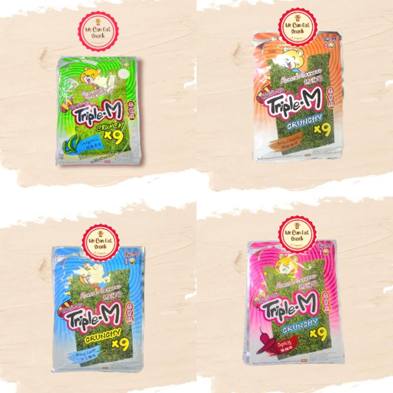 

Triple M Roasted Seaweed - Snack Seaweed - Makanan Ringan Rumput Laut