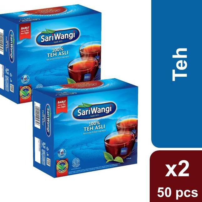 

<O474> Sariwangi Teh Asli Teh Celup Isi 50 (Twin Pack)