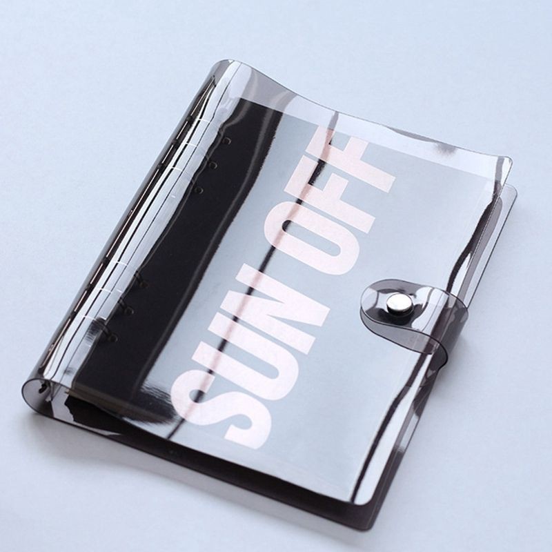 

Transparent Binder A5 Black | Binder 6 Ring | Binder A5 Hitam