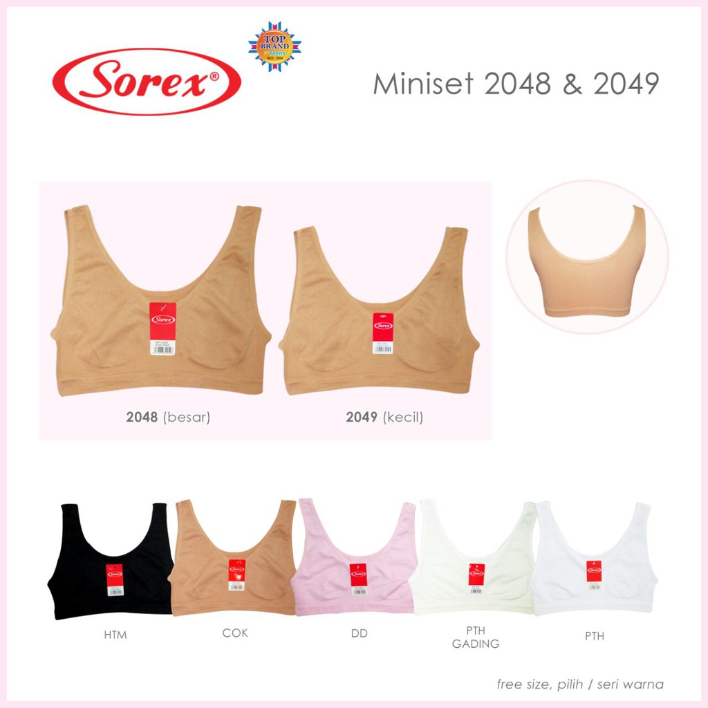 Miniset Sorex 2048 / 2049 allsize freesize mini set sorex soreks all free size remaja anak