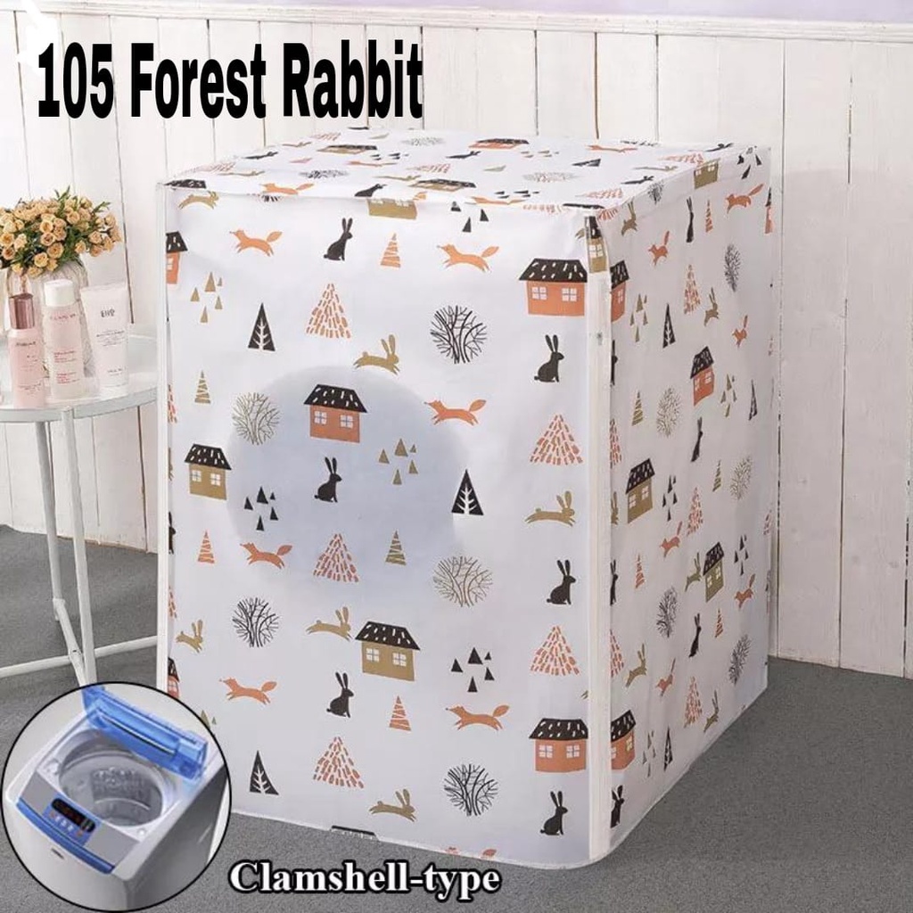 Cover Mesin Cuci New Motif 10Kg / Penutup Mesin Cuci 10Kg ( Tabung Buka Atas )