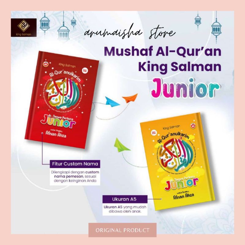 King Salman Alquran Custom Nama Junior Quran Hafalan Terjemah Perkata A5
