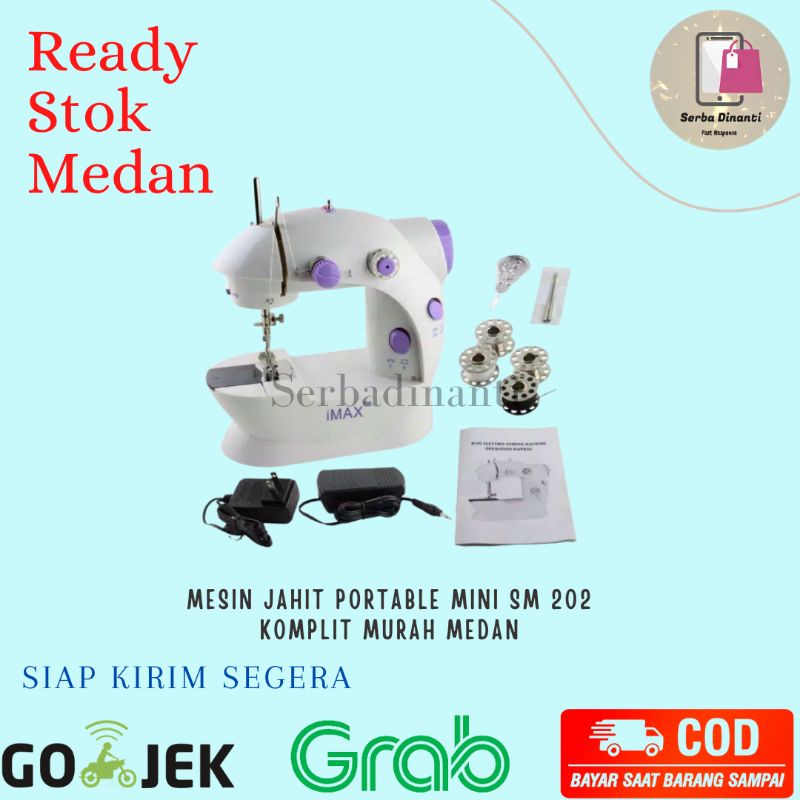 Mesin Jahit Portable Mini SM 202 Komplit Murah Medan