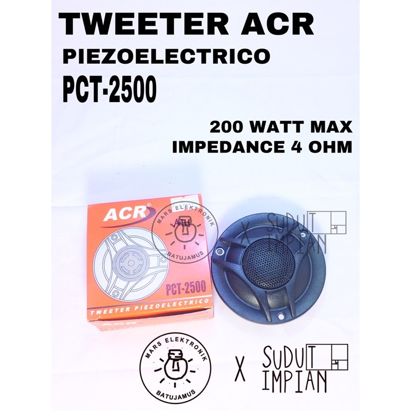 Tweeter ACR PCT 2500 Tweeter speaker treble ACR PCT-2500