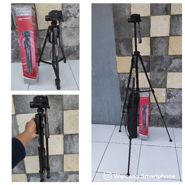 Tripod Weifeng Original Weifeng 3520 Tinggi Maks 1,4m Include Tas Tripod Tripod Kamera DSLR