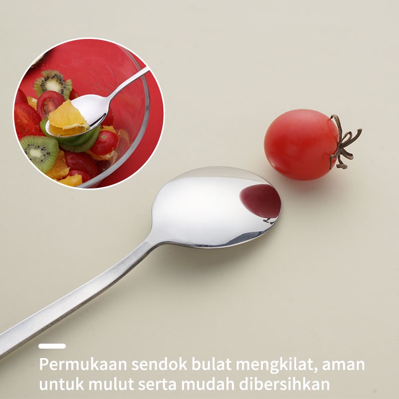 Letyeah &amp; Kaizenliving Cutlery set stainless travel portabel 3 in 1 / alat makan dengan rotatable box