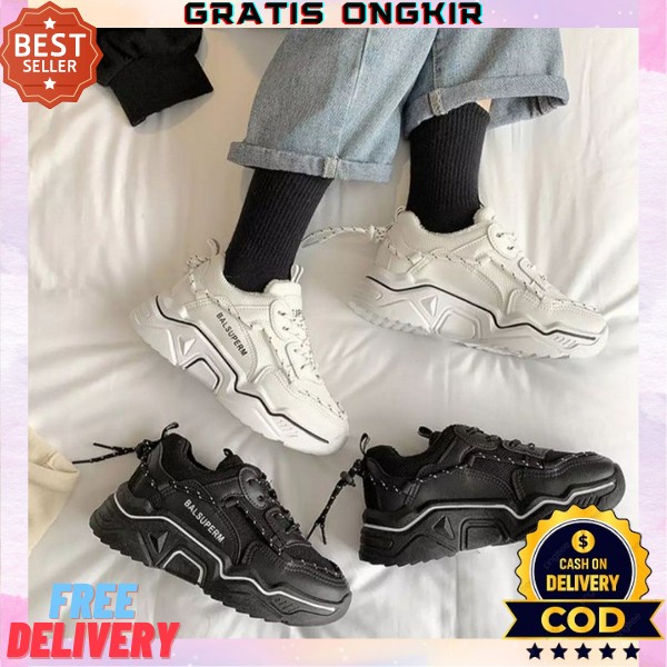 Sepatu Sneakers Wanita Snakers Snekers Sneaker Impor Korea Murah Snekaers Wanita Kekinian Ala Korea 
