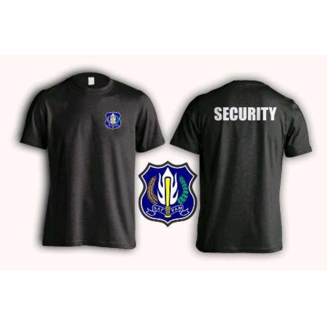 Kaos Oblong Satpam. Kaos Security. Baju Satpam Kaos Satpam
