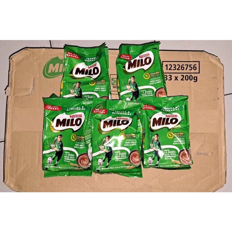 

PROMO MILO 200 gram (dapat 5bks)