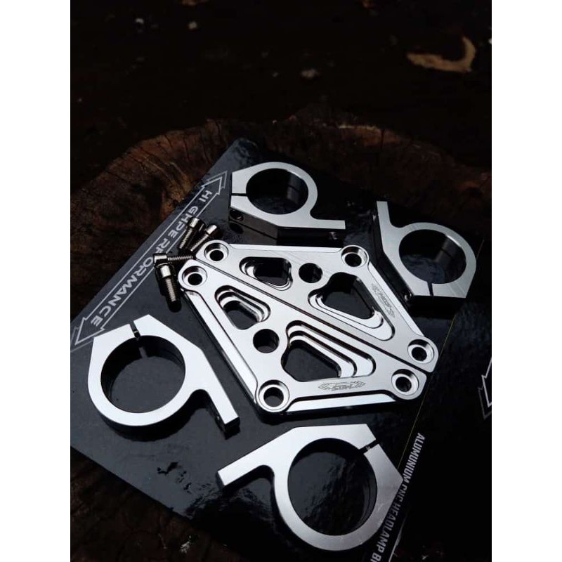 kupingan lampu cnc mos bracket lampu cnc cb gl mp tiger ninja Scorpio vixion