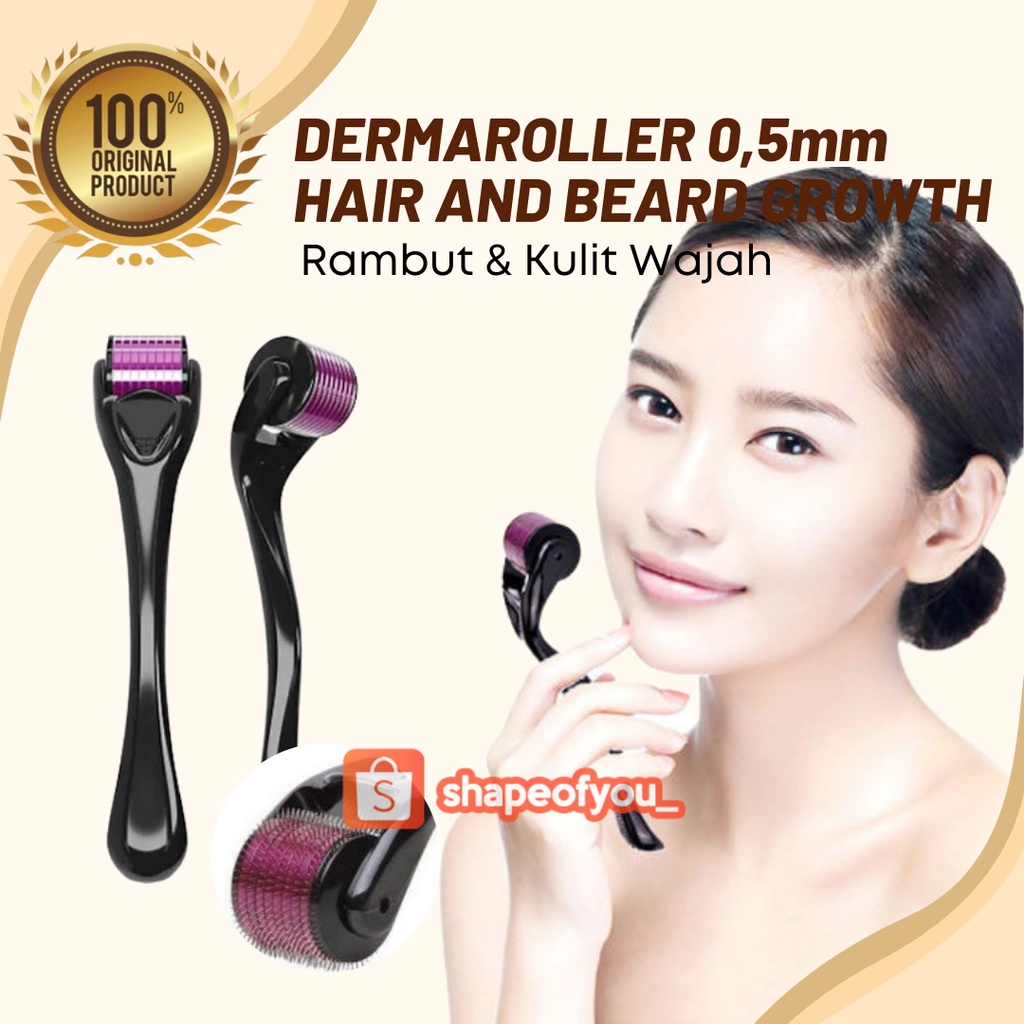 Dermaroller Derma Roller Untuk Rambut Muka Wajah Bopeng