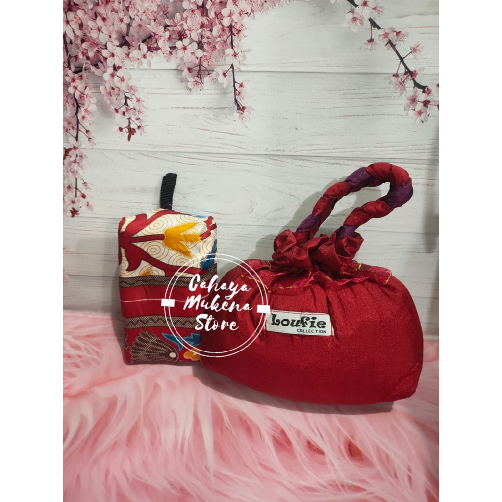 MUKENA SET LOUFIE PREMIUM|SAJADAH SET TRAVEL