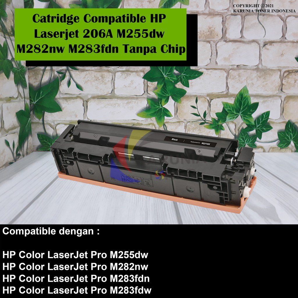 Catridge Compatible HP Laserjet 206A M255dw M282nw M283fdn Tanpa Chip