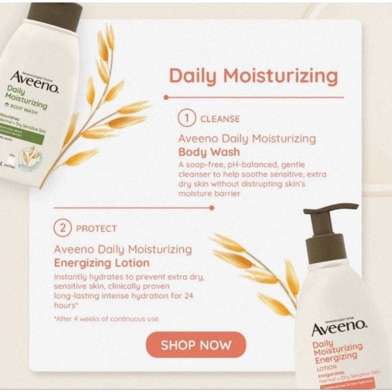 Aveeno Daily Moisturizing Energizing Lotion 354 ml - Body Lotion