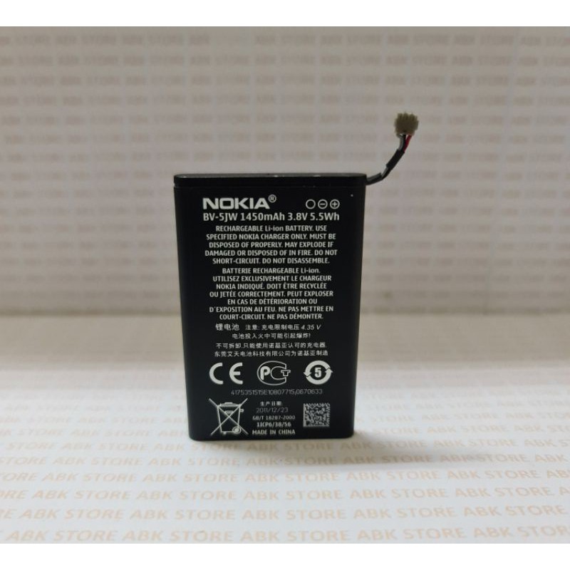 Batre Baterai Battery Nokia Lumia N800 | N9 BV-5JW Original 100%