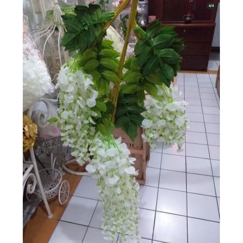 (harga per lusin) bunga wisteria biasa / wisteria gantung / wisteria artificial