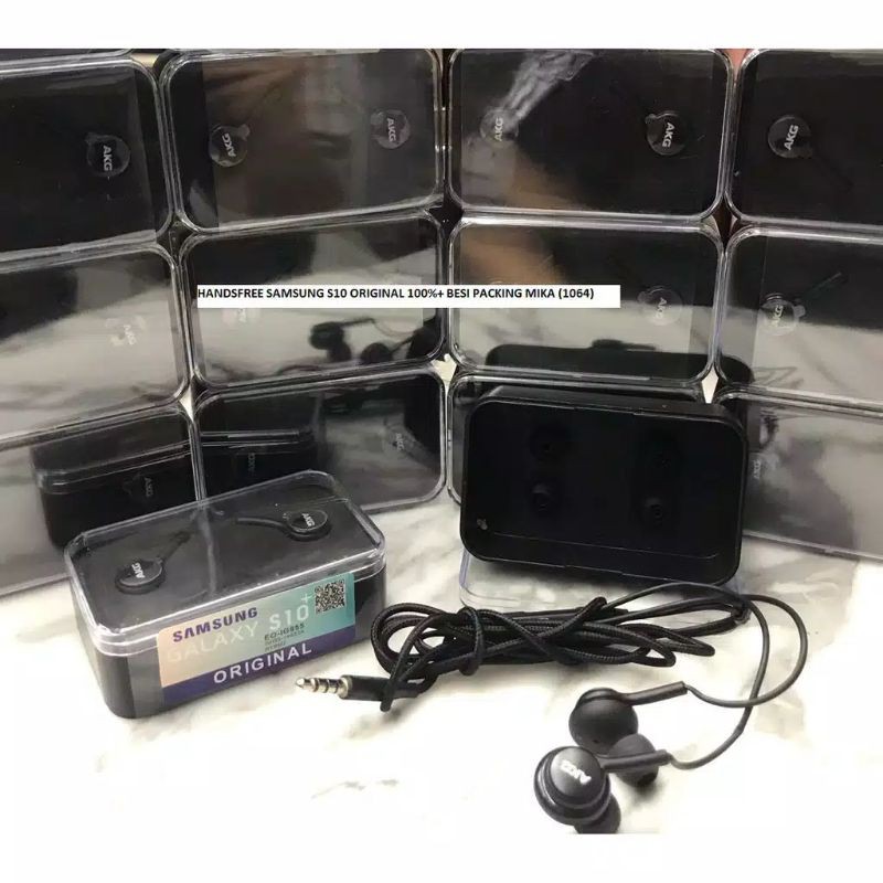 Headset Samsung S10 / S9 / S8 / Note 10 Handsfree AKG Original Earphone Asli Ori Full Bass