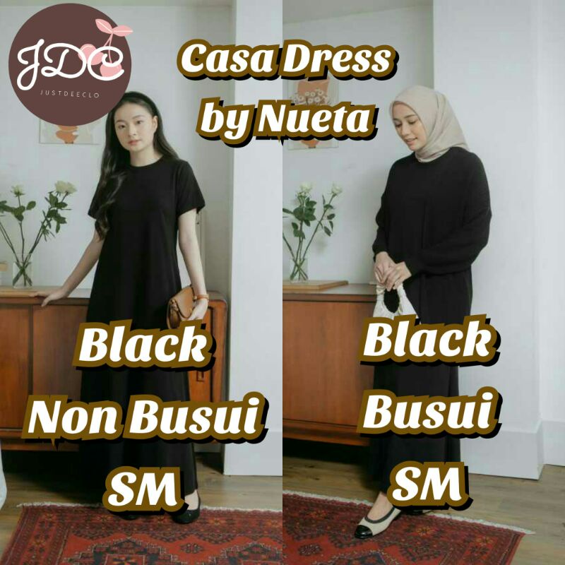 READY SIAP KIRIM CASA DRESS BUSUI DAN NON BUSUI BY HIJABNUETA HIJAB NUETA - JUSTDEECLO