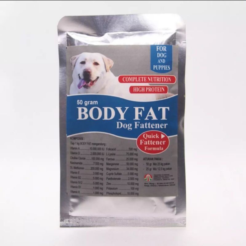 Body Fat Vitamin anjing kucing 50gr