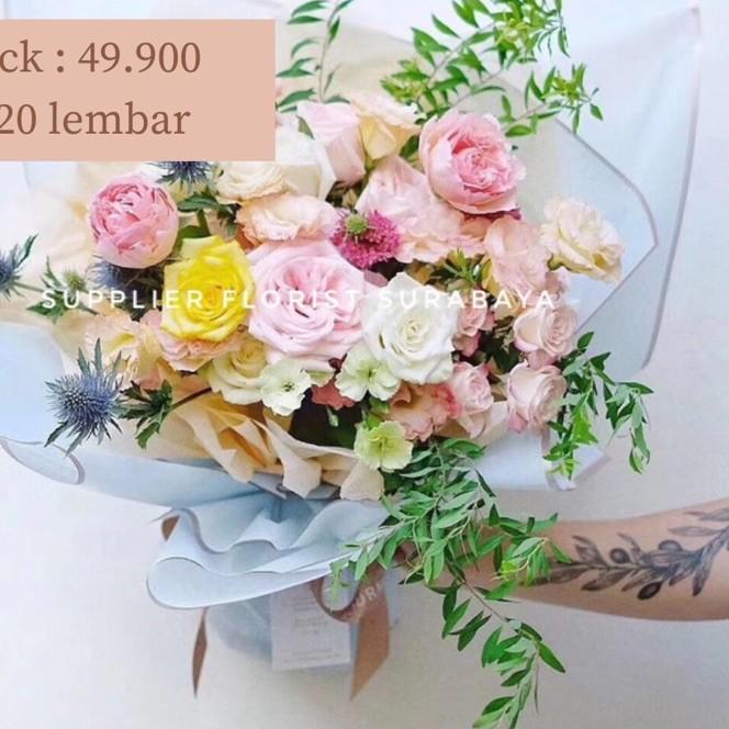 

KERTAS BUNGA (1 PACK: 20 LBR) FRAME GOLD/WRAPPING PAPER/ WRAP BUNGA/FLOWER WRAP/PEMBUNGKUS KERTAS WATERPROOF