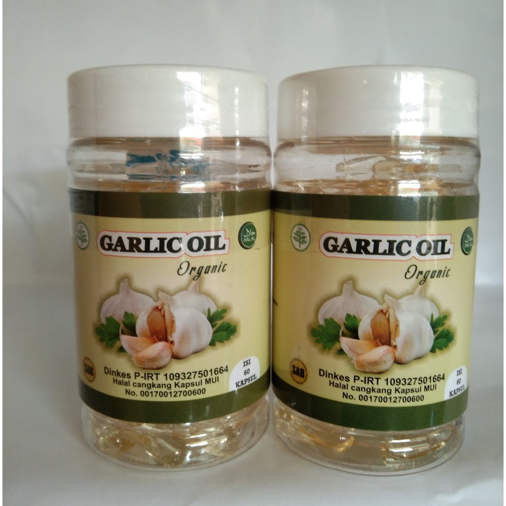 Garlic Oil Pure Organic isi 60 Kapsul Original SAB