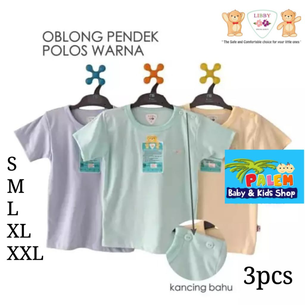 libby oblong pendek anak besar warna isi (3pcs) size s,m,l,xl,xxl