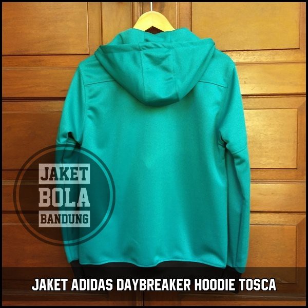 PROMO JAKET ADIDAS DAYBREAKER HOODIE TOSCA, GRADE ORI Termurah