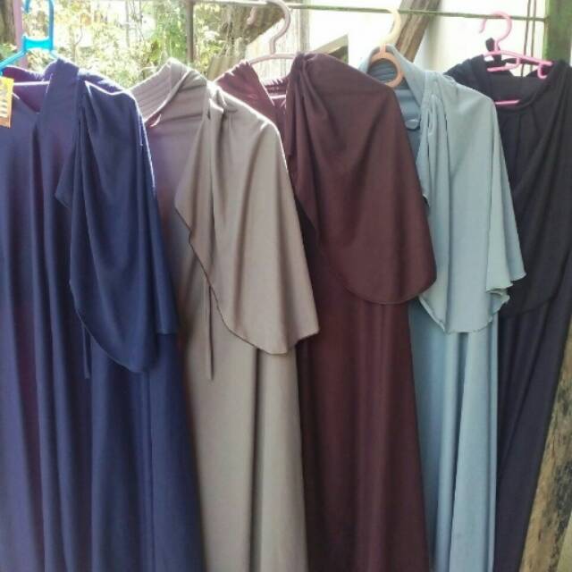 Jilbab kaos cadar tali