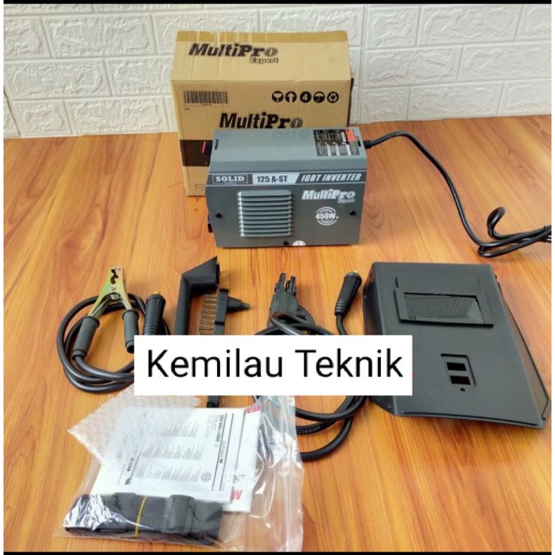 Mesin Travo Las MULTIPRO Listrik IGBT Inverter SOLID 125 A-ST 450W Trafo Las 450 Watt MULTI PRO