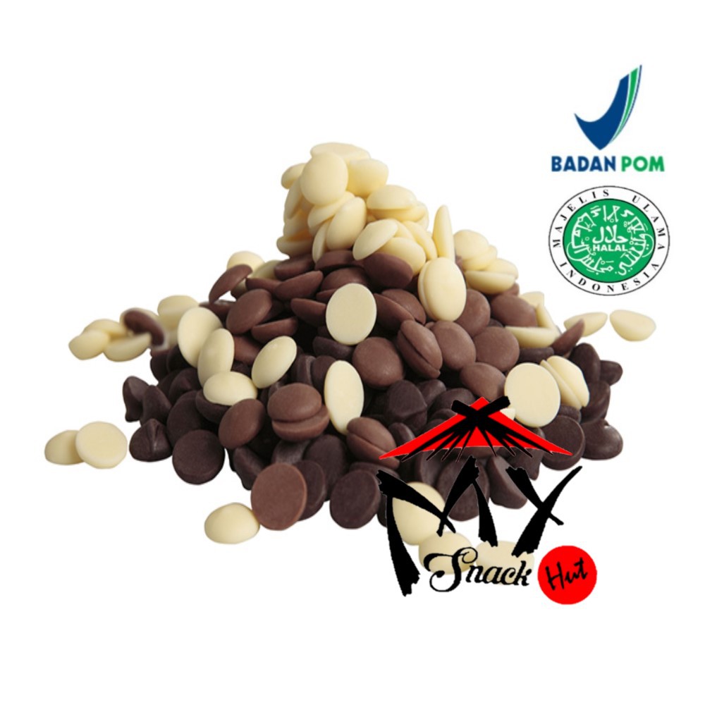 COKLAT KOIN 100GR - COKELAT KANCING TULIP 62 COLATTA CHOCOBITZ CHOCOLATE BUTTON COMPOUND COIN WHITE DARK