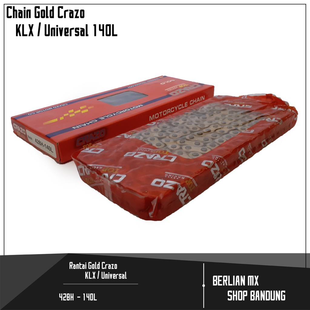 Rantai Gold Crazo Universal 428H - 140L