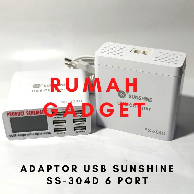 ADAPTOR CHARGER SUNSHINE SS-304D/SS304D ALAT SERVIS