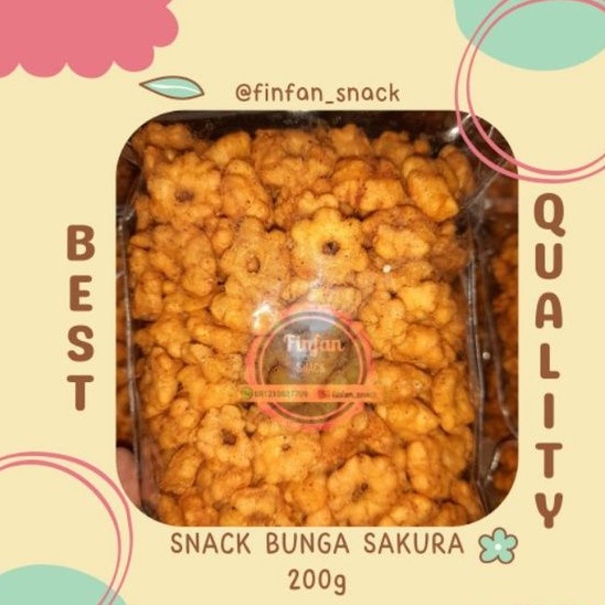 

Cemilan Gurih Sanck Bunga Sakura 200g || snack bunga sakura || bunga sakura || snack jadul