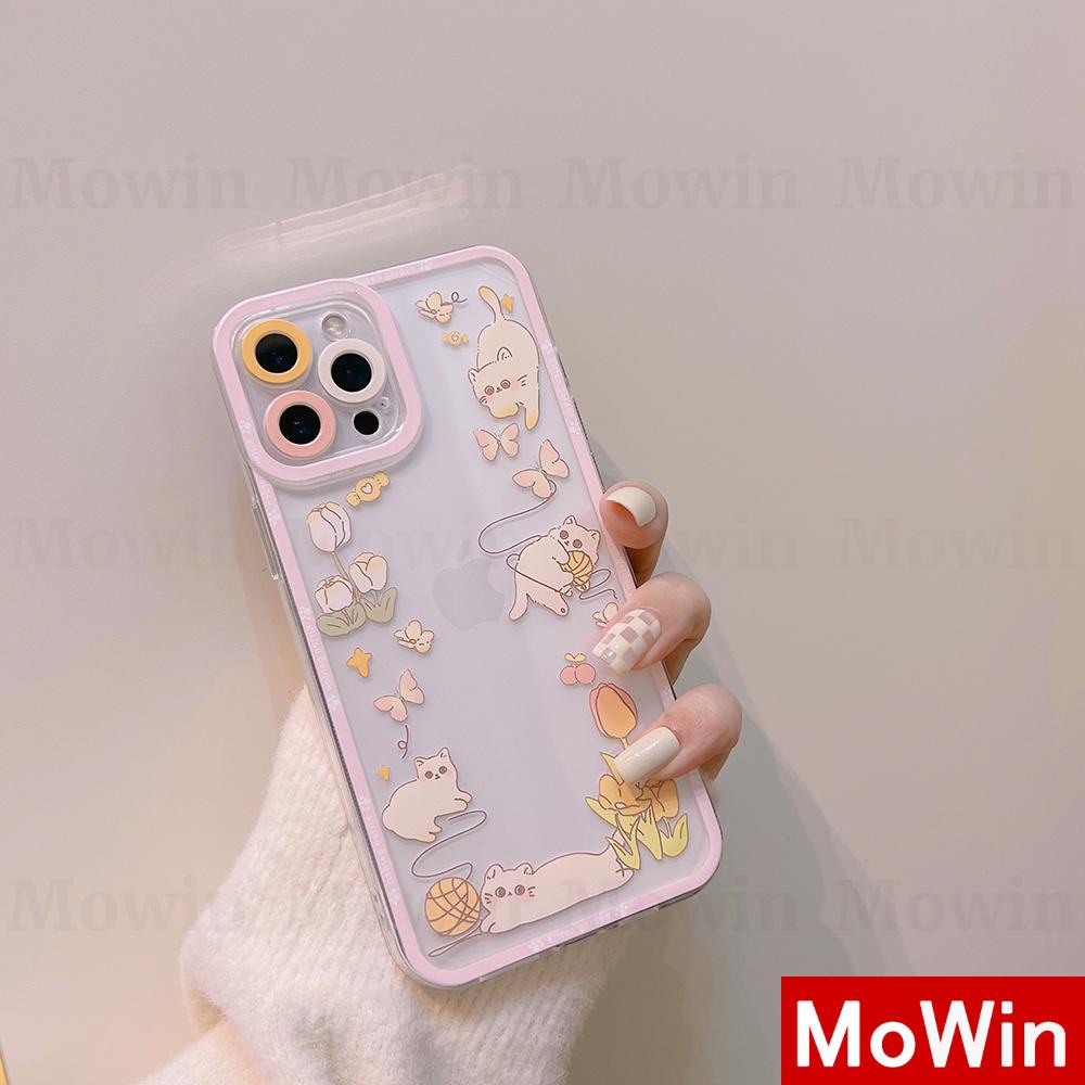 iPhone Case Silicone Soft Case Clear Case Square Edge Angel Eye Cat Eye Pupil Eye Full Cover Camera Protection Shockproof Case Pink Butterfly Cat Cute Style For iPhone 13 Pro Max iPhone 12 Pro Max iPhone 11 Pro Max iPhone 7 Plus iPhone XR XS MAX Pro Max