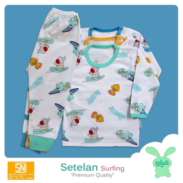 ARUCHI SETELAN MOTIF SURFING / SETELAN BAYI