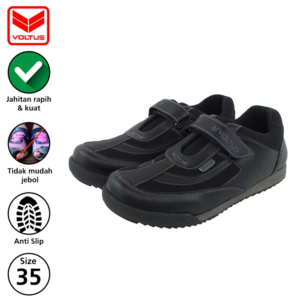 VOLTUS Sepatu Sekolah Anak Size 28-35 Ossi 2 Shoes kids Sepatu Anak Perempuan VOL-1536020 Hitam