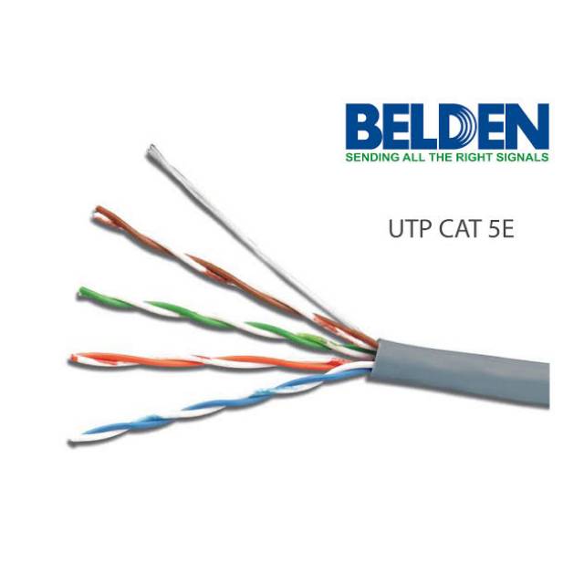 KABEL LAN UTP cat 5 / cat5e BELDEN made in USA meteran / eceran cat 5e