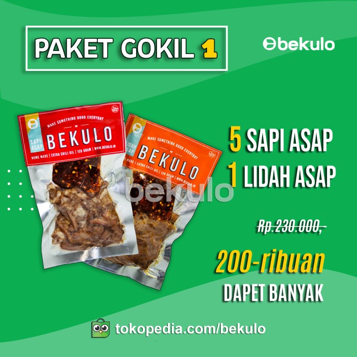 

Sapi Asap / Sei Sapi BEKULO Paket Hemat 1 Spesial PROMO - BARU