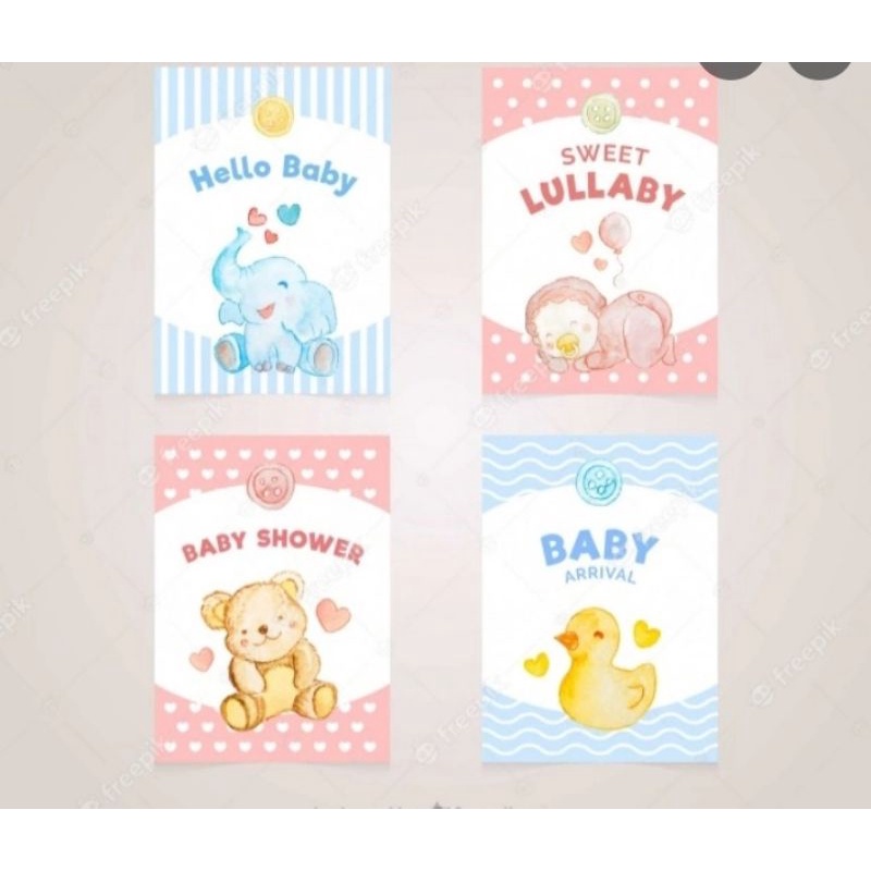 

KARTU UCAPAN/GREETING CARD/KARTU UCAPAN MOTIF BABY