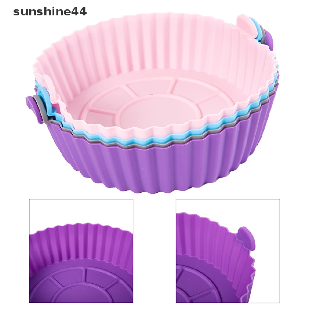 Sunshine Nampan Silikon Anti Lengket 16.5cm Untuk Air Fryer / Oven