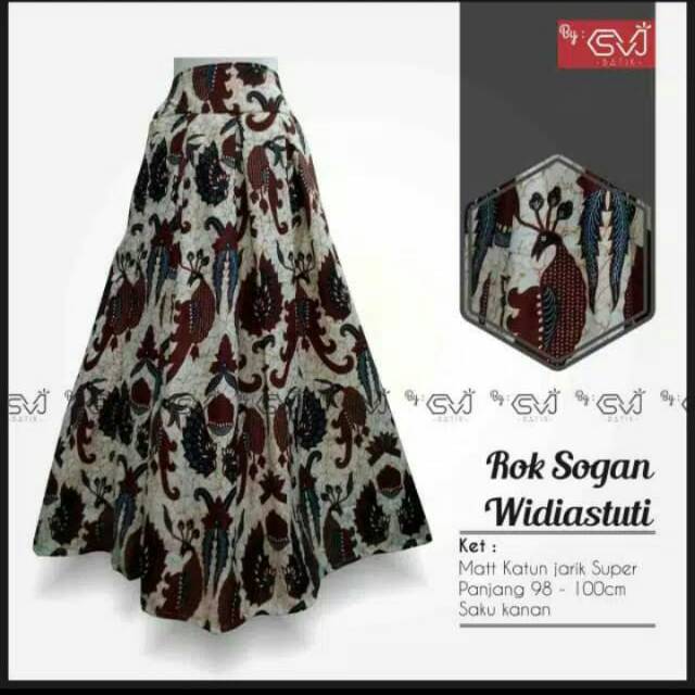 ROK KLOK SOGAN PANJANG RAMPEL FLARE SKIRT JARIK GADING SANTOSA BLEDAK WIDIASTUTI